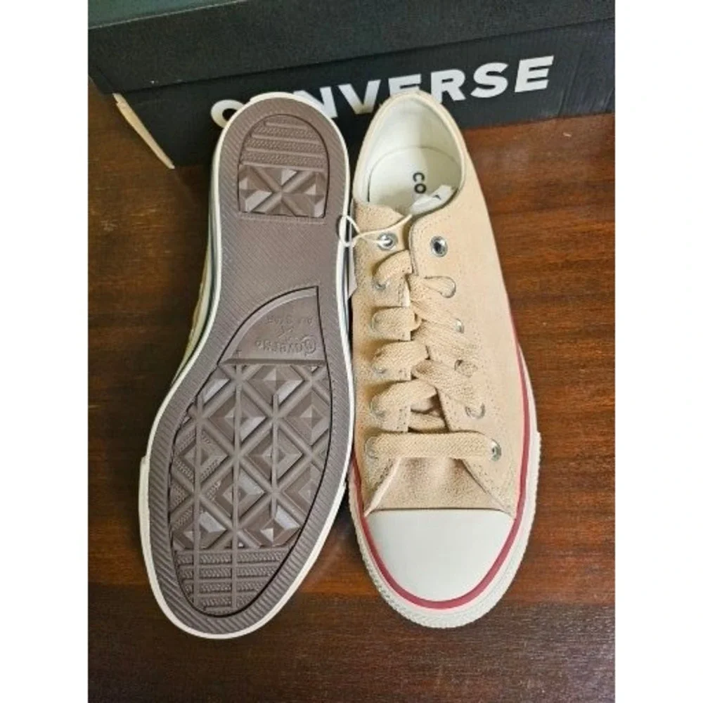 Converse CTAS Ox Sneakers Mens 8 Woman 10 Coastal Dune Suede Low Top A14811C - Picture 6 of 8